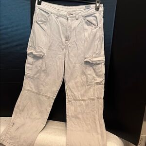 H&M Gray Flare Wide Leg Jeans